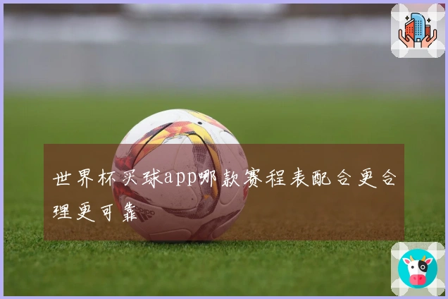 世界杯买球app哪款赛程表配合更合理更可靠